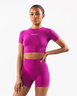 Clearance Amplify SS Crop Women T-shirts & Crops