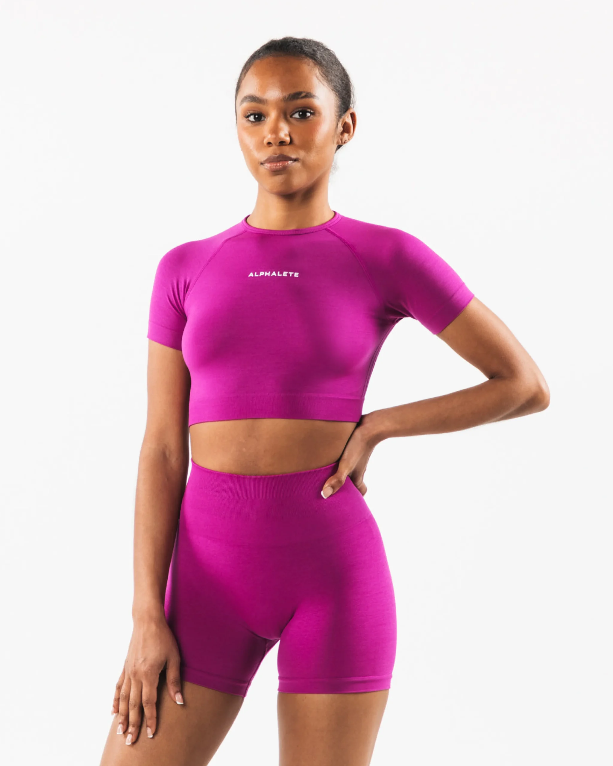 Clearance Amplify SS Crop Women T-shirts & Crops