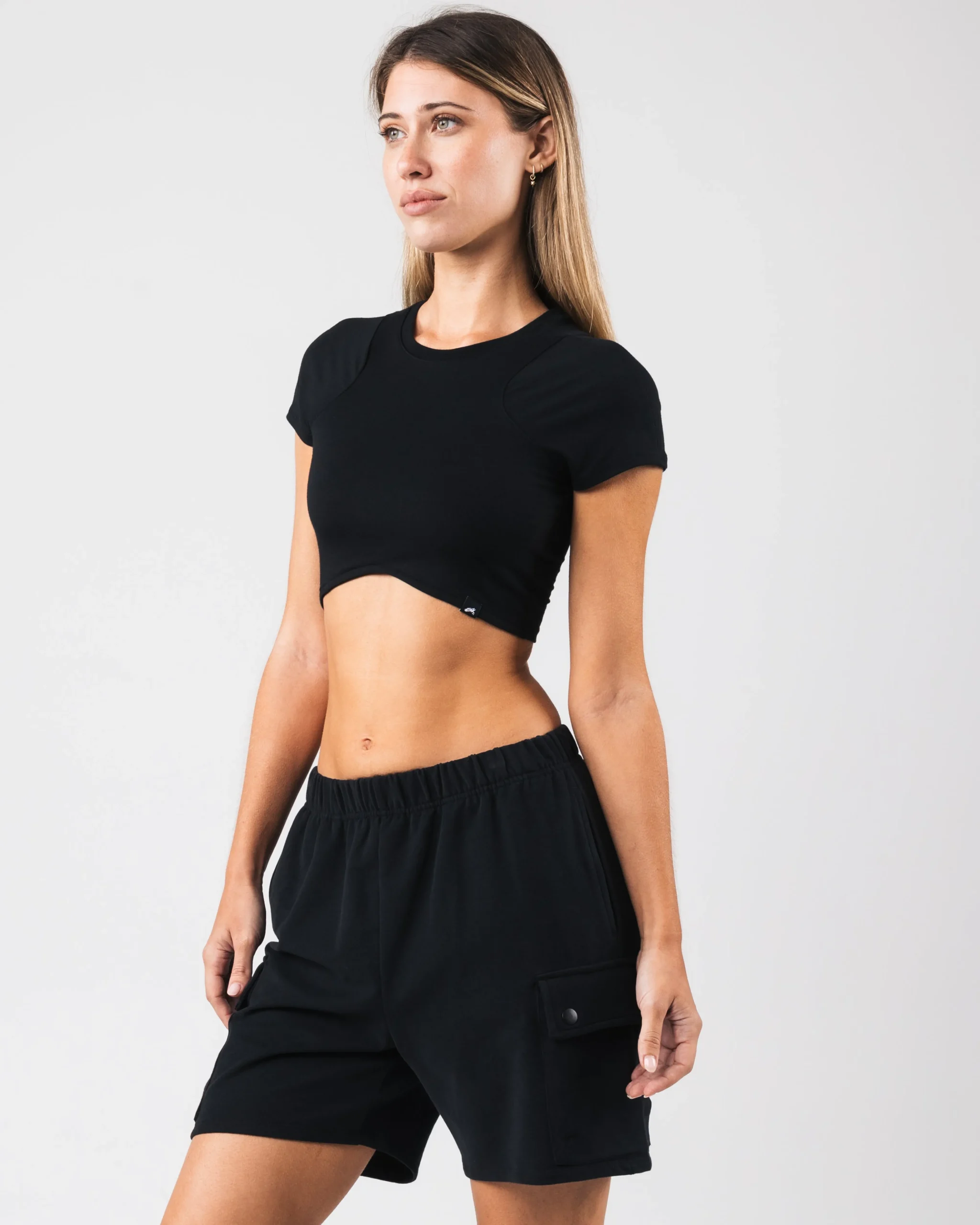 Sale Angled Crop Tee Women T-shirts & Crops