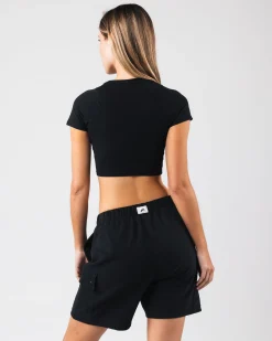 Sale Angled Crop Tee Women T-shirts & Crops
