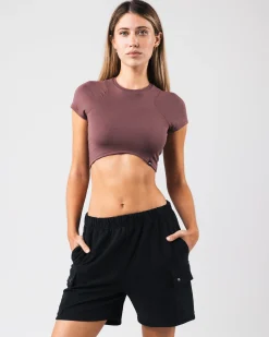 Best Angled Crop Tee Women T-shirts & Crops