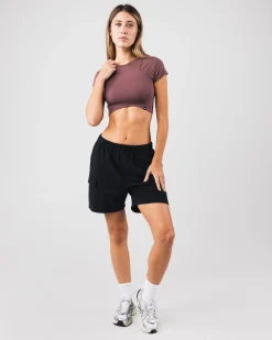 Best Angled Crop Tee Women T-shirts & Crops