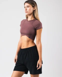 Best Angled Crop Tee Women T-shirts & Crops