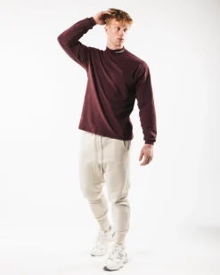 New Brushed Core Mock Neck LS Long Sleeve Shirts