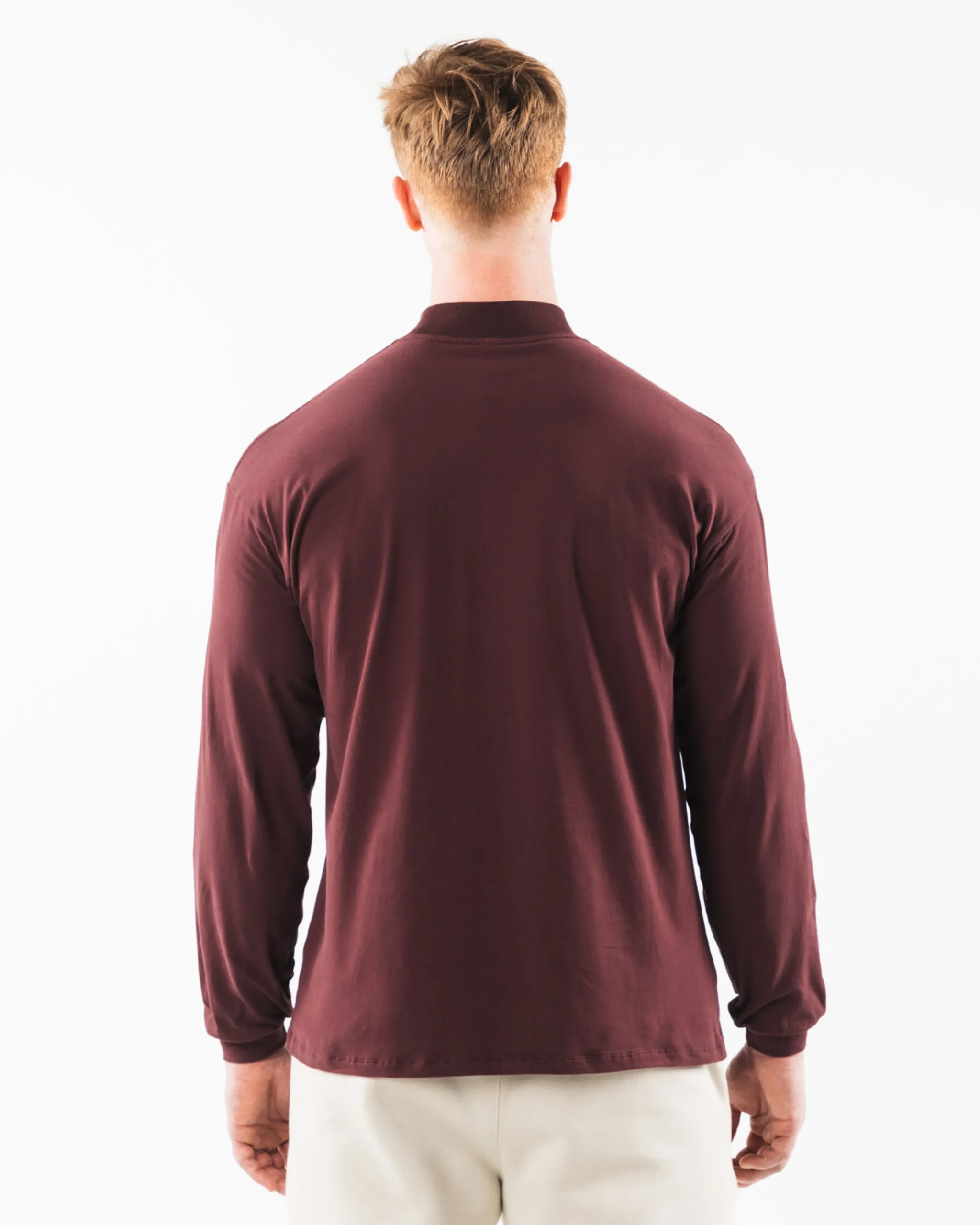 New Brushed Core Mock Neck LS Long Sleeve Shirts
