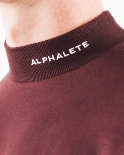 New Brushed Core Mock Neck LS Long Sleeve Shirts