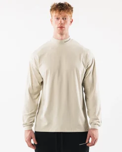 New Brushed Core Mock Neck LS Long Sleeve Shirts