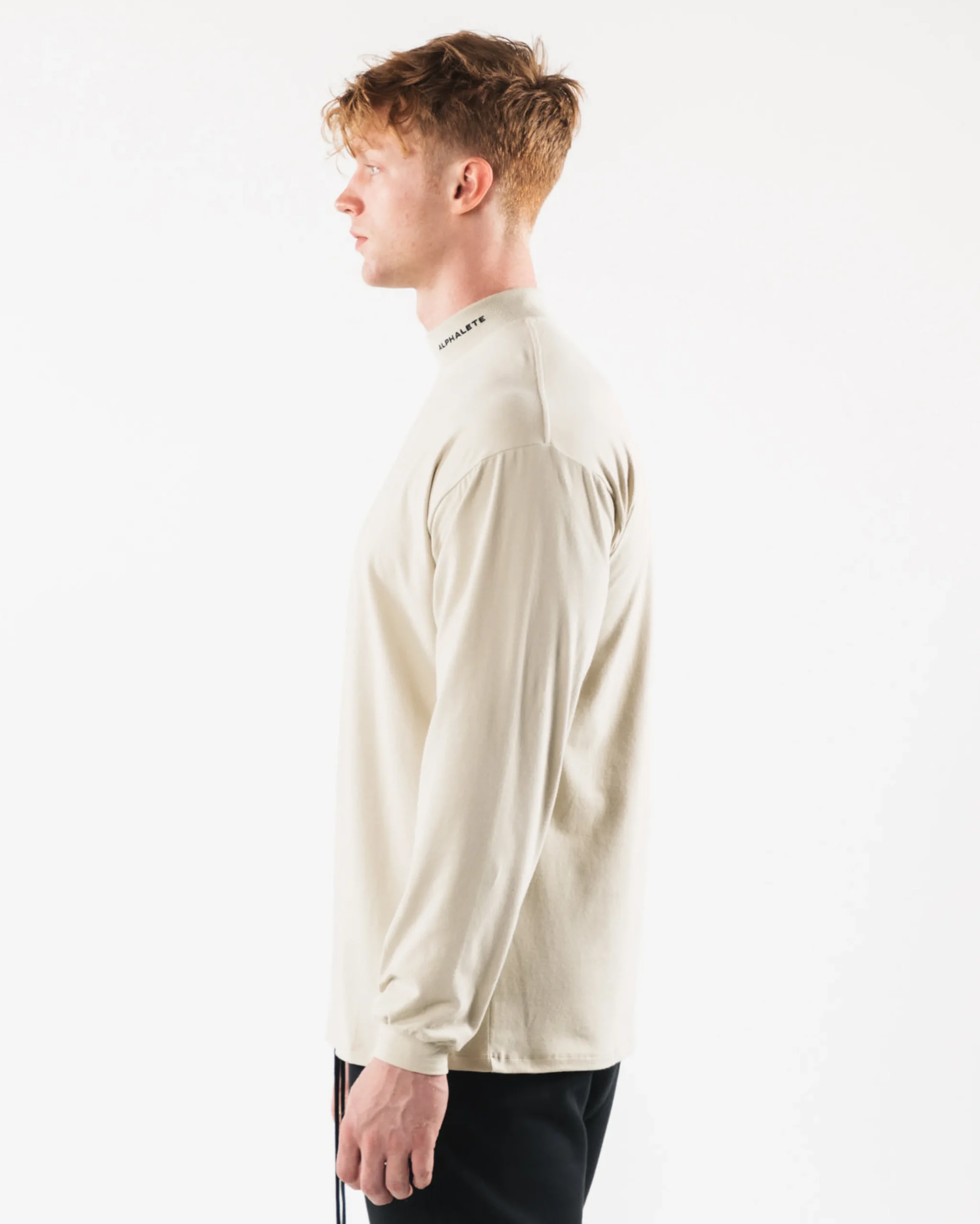 New Brushed Core Mock Neck LS Long Sleeve Shirts