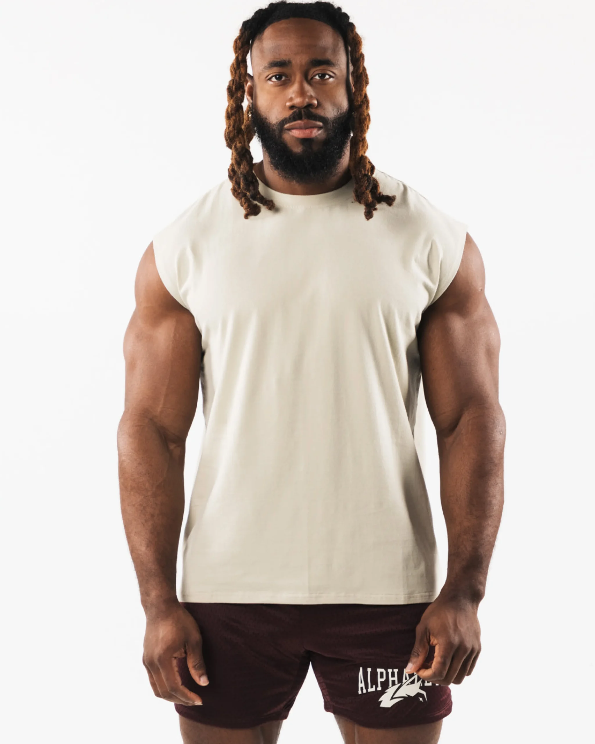 Online Brushed Wolf Head Muscle Tank Tanks & Stringers