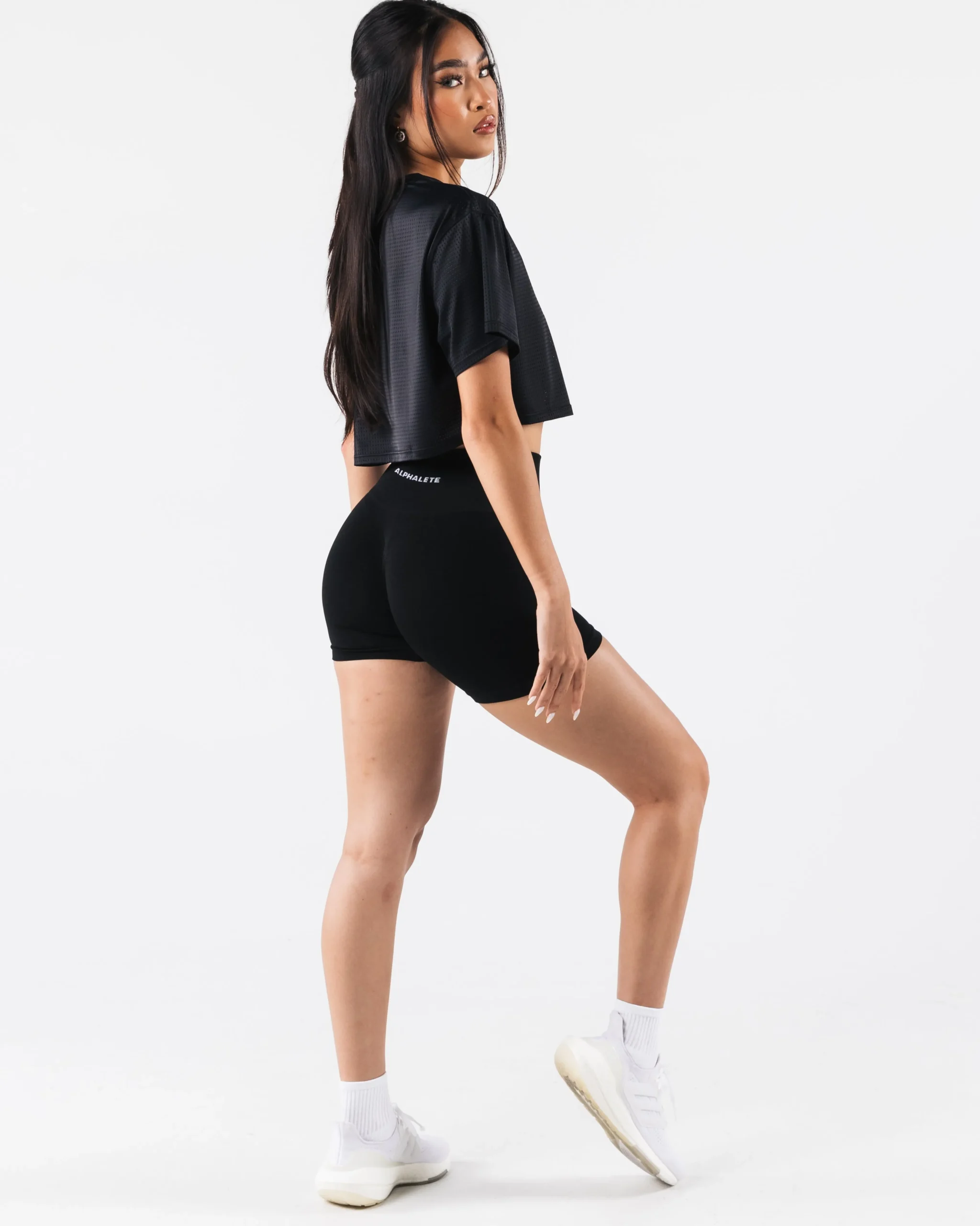 Fashion Margo Mesh Crop Tee Women T-shirts & Crops