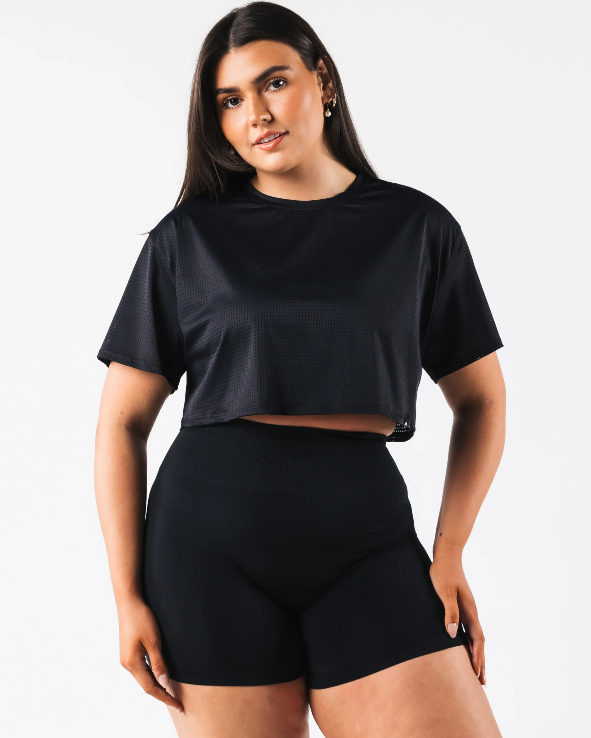 Fashion Margo Mesh Crop Tee Women T-shirts & Crops