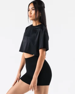 Fashion Margo Mesh Crop Tee Women T-shirts & Crops