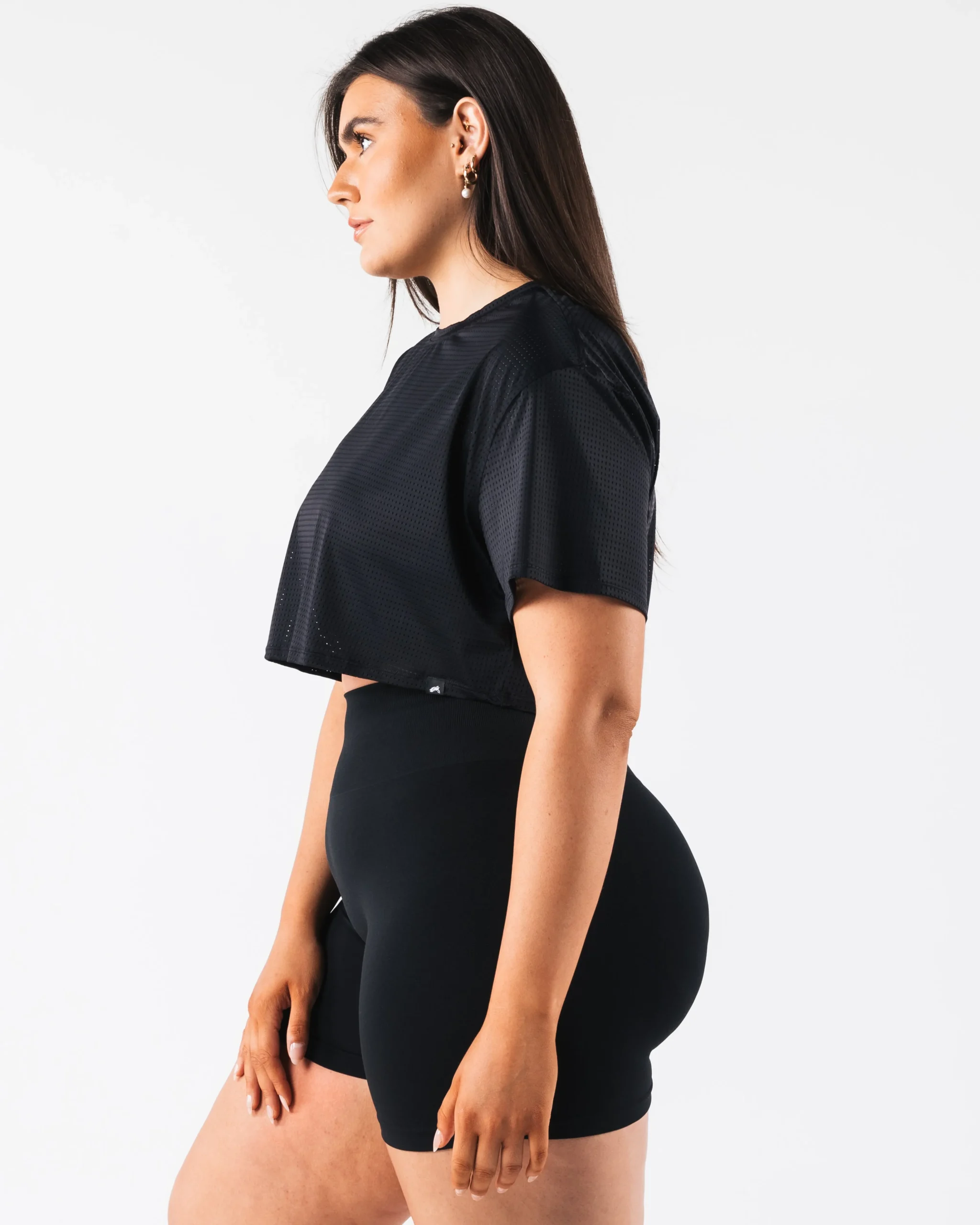 Fashion Margo Mesh Crop Tee Women T-shirts & Crops
