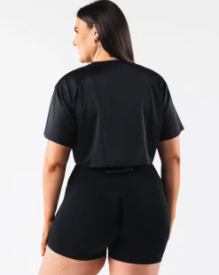 Fashion Margo Mesh Crop Tee Women T-shirts & Crops