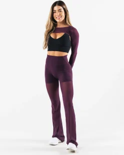 Outlet Mesh Astor Flared Pant Women Leggings