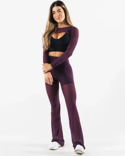 Fashion Mesh Astor LS Women T-shirts & Crops