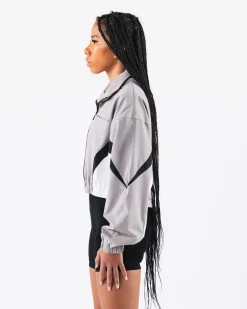 Discount Retro Crop Jacket Women Hoodies & Sweatshirts