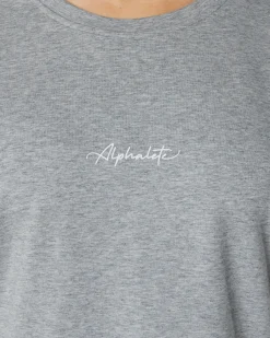 Outlet Signature Oversized Tee Women T-shirts & Crops