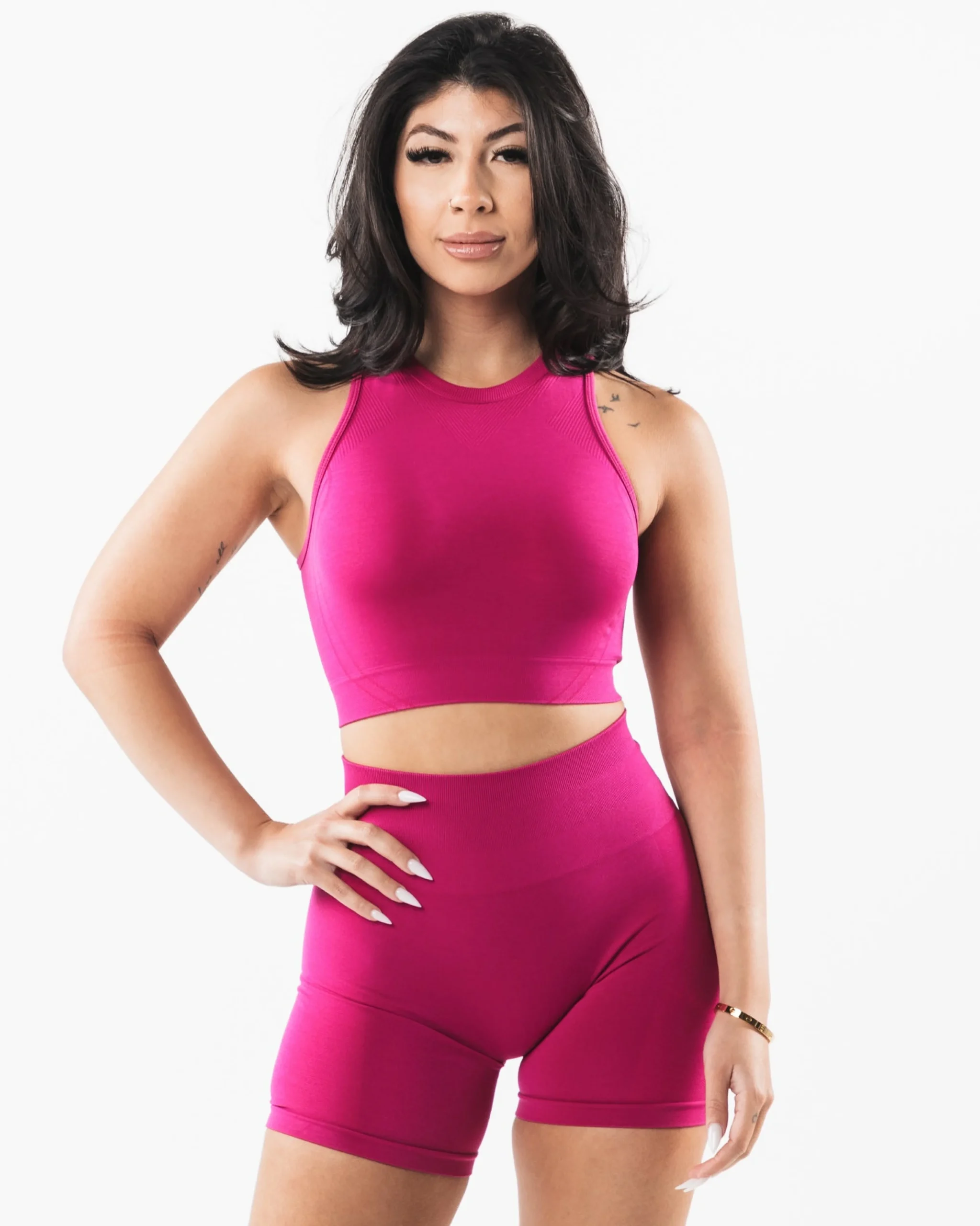 New Stratus Crop Tank Women Tank Tops