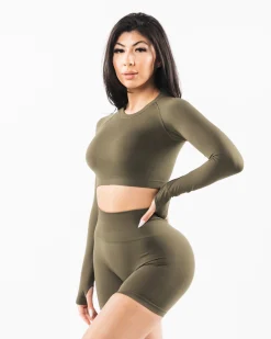 Discount Stratus LS Crop Women T-shirts & Crops