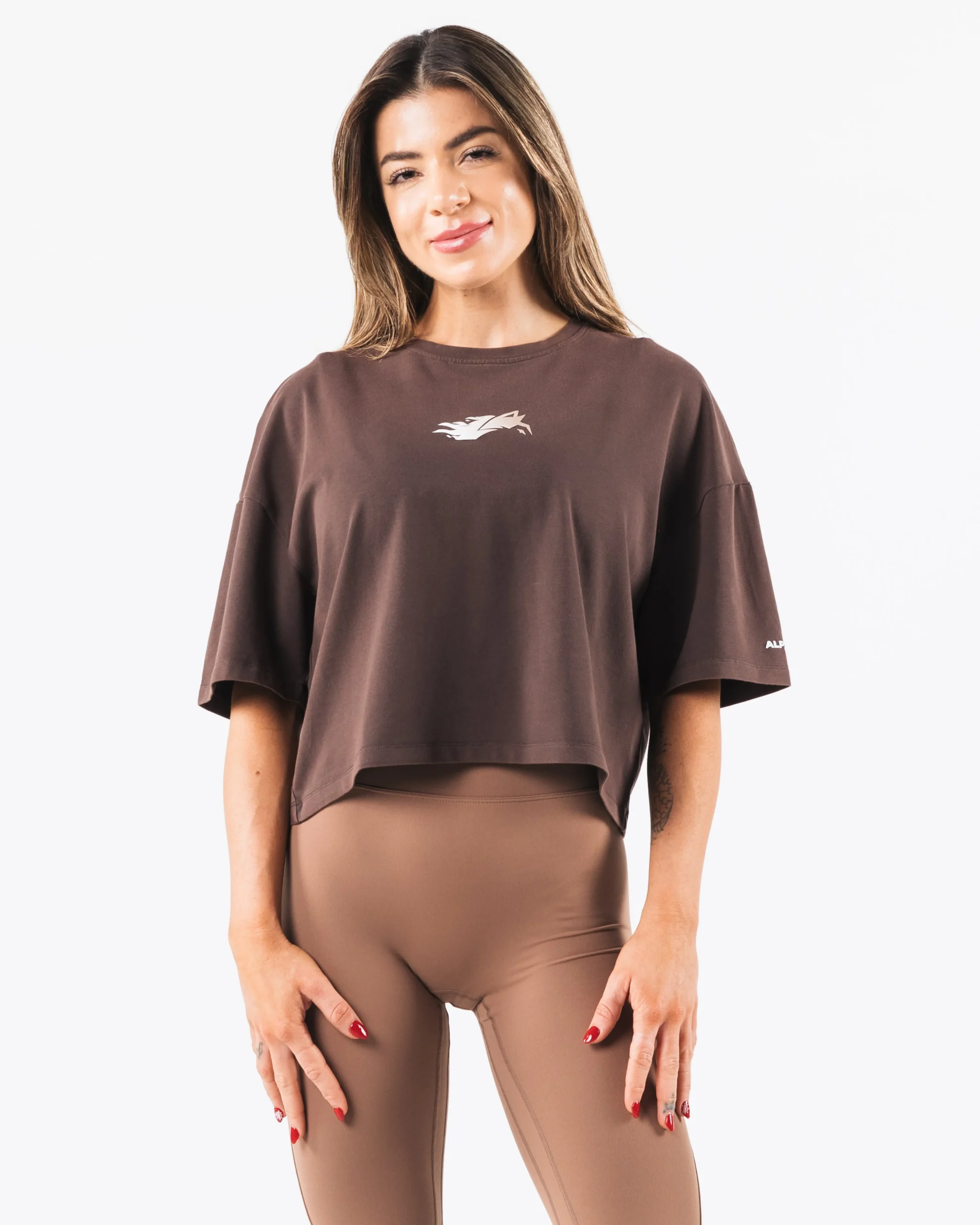 Hot Wolf Crop Tee Women T-shirts & Crops