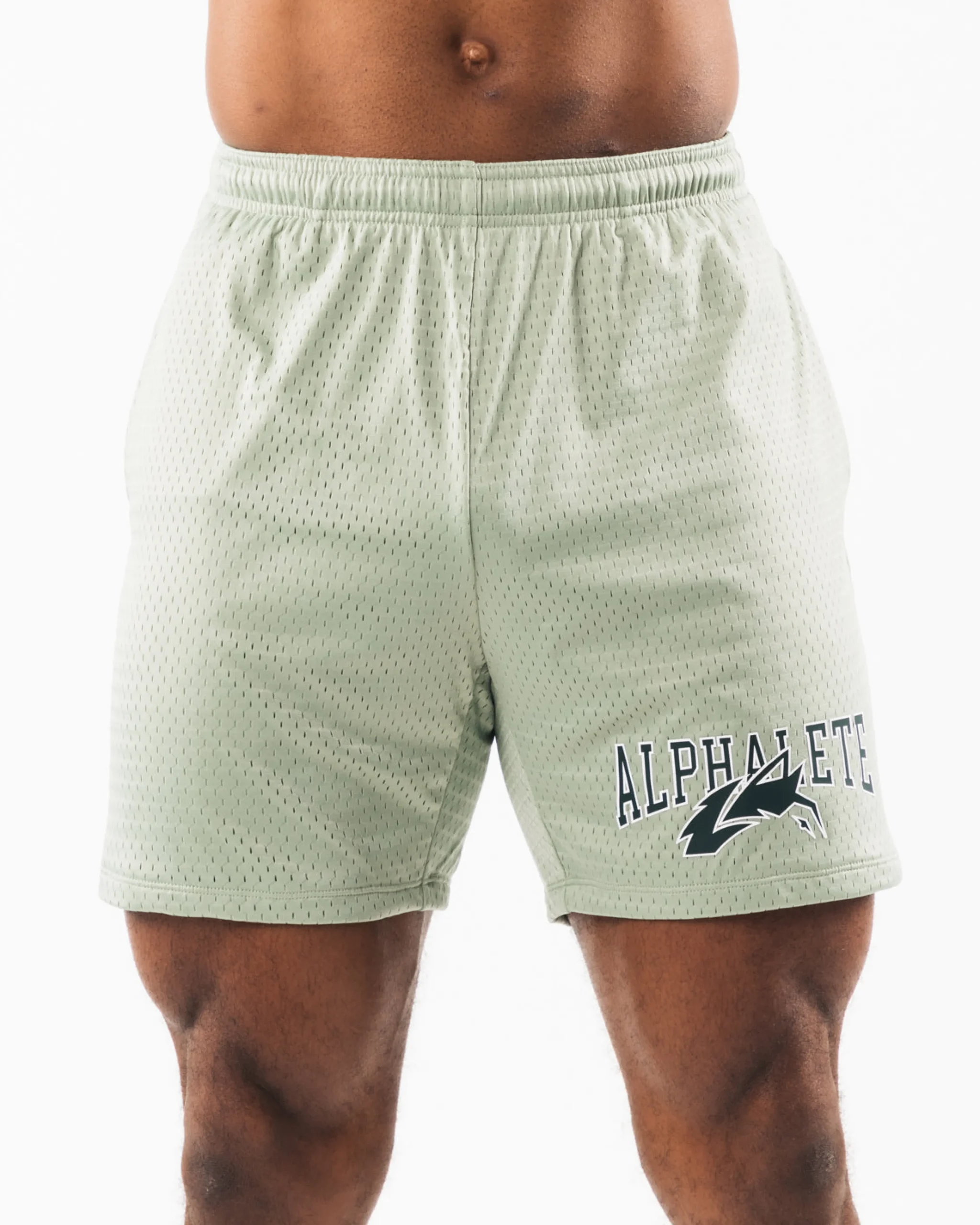 Online Wolf Head Mesh Short 6" Shorts