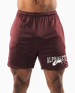 Fashion Wolf Head Mesh Short 6" Shorts